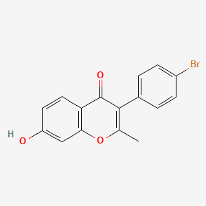 molecular formula C16H11BrO3 B1623113 3-(4-bromophenyl)-7-hydroxy-2-methyl-4H-chromen-4-one CAS No. 610758-58-2