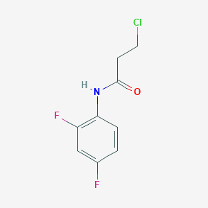 molecular formula C9H8ClF2NO B1623117 3-chloro-N-(2,4-difluorophenyl)propanamide CAS No. 392741-26-3