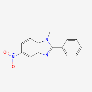 molecular formula C14H11N3O2 B1623123 1-methyl-5-nitro-2-phenyl-1H-benzimidazole CAS No. 20648-09-3