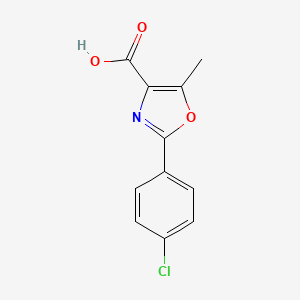 molecular formula C11H8ClNO3 B1623136 2-(4-chlorophenyl)-5-methyl-1,3-oxazole-4-carboxylic Acid CAS No. 2940-23-0