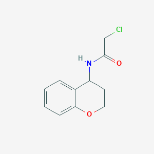 molecular formula C11H12ClNO2 B1623137 2-chloro-N-3,4-dihydro-2H-chromen-4-ylacetamide CAS No. 91089-68-8