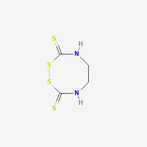 molecular formula C4H6N2S4 B1623139 1,2,4,7-Dithiadiazocine-3,8-dithione, tetrahydro- CAS No. 3082-38-0