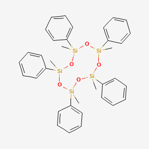 molecular formula C35H40O5Si5 B1623170 2,4,6,8,10-Pentamethyl-2,4,6,8,10-pentaphenyl-[1,3,5,7,9,2,4,6,8,10]cyclopentosiloxane CAS No. 34239-75-3