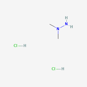 molecular formula C2H10Cl2N2 B1623174 1,1-Dimethylhydrazine dihydrochloride CAS No. 55484-54-3