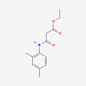 molecular formula C13H17NO3 B1623176 Propanoic acid, 3-((2,4-dimethylphenyl)amino)-3-oxo-, ethyl ester CAS No. 58271-36-6