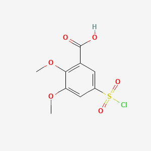 5-Chlorosulphonyl-2,3-dimethoxybenzoic acid