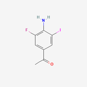 molecular formula C8H7FINO B1623187 1-(4-Amino-3-fluoro-5-iodophenyl)ethan-1-one CAS No. 84731-71-5