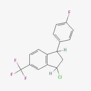3-Chloro-1-(4-fluorophenyl)-5-(trifluoromethyl)indan