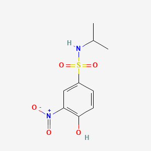 molecular formula C9H12N2O5S B1623193 4-Hydroxy-N-isopropyl-3-nitrobenzenesulphonamide CAS No. 93893-73-3