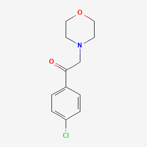 molecular formula C12H14ClNO2 B1623197 1-(4-Chlorophenyl)-2-morpholinoethanone CAS No. 20099-95-0