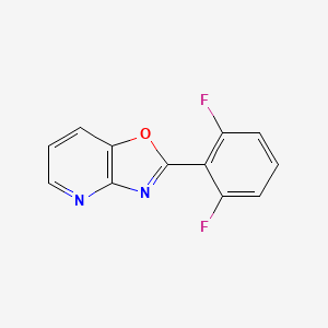 molecular formula C12H6F2N2O B1623201 2-(2,6-Difluorophenyl)oxazolo[4,5-b]pyridine CAS No. 52333-73-0