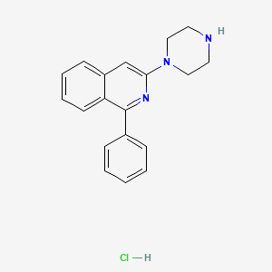 Isoquinoline, 1-phenyl-3-(1-piperazinyl)-, monohydrochloride