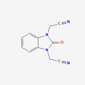 molecular formula C11H8N4O B1623212 1,3-Benzimidazolinediacetonitrile, 2-oxo- CAS No. 73688-74-1