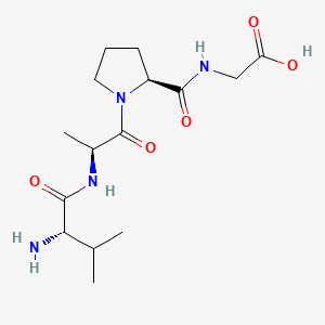 molecular formula C15H26N4O5 B1623227 Valyl-alanyl-prolyl-glycine CAS No. 66835-73-2
