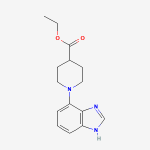 4-Piperidinecarboxylic acid, 1-(1H-benzimidazol-4-yl)-, ethyl ester