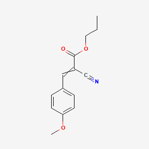 molecular formula C14H15NO3 B1623248 Propyl 2-cyano-3-(4-methoxyphenyl)acrylate CAS No. 93966-57-5