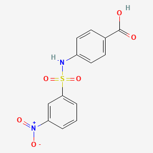 molecular formula C13H10N2O6S B1623249 4-(3-Nitro-benzenesulfonylamino)-benzoic acid CAS No. 59923-19-2