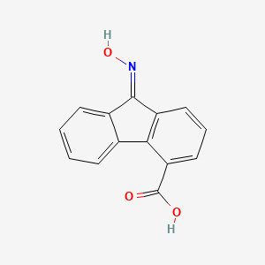 molecular formula C14H9NO3 B1623275 (9E)-9-羟基亚氨基芴-4-羧酸 CAS No. 22296-43-1