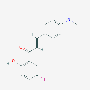 molecular formula C17H16FNO2 B1623280 (E)-3-[4-(Dimethylamino)phenyl]-1-(5-fluoro-2-hydroxyphenyl)prop-2-en-1-one CAS No. 2559-04-8