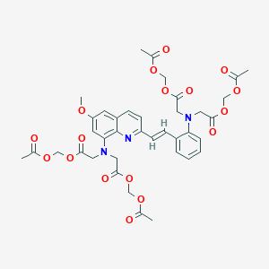 molecular formula C38H41N3O17 B1623296 Quene 1-AM CAS No. 86293-31-4