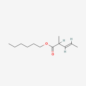 molecular formula C12H22O2 B1623298 Hexyl 2-methyl-3-pentenoate CAS No. 58625-95-9