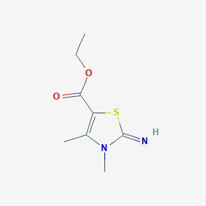 molecular formula C8H12N2O2S B1623306 Ethyl 2-imino-3,4-dimethyl-2,3-dihydro-1,3-thiazole-5-carboxylate CAS No. 57591-82-9