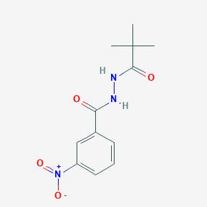 molecular formula C12H15N3O4 B1623312 N'-(2,2-dimethylpropanoyl)-3-nitrobenzohydrazide CAS No. 261623-52-3