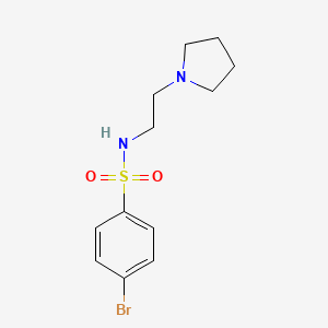 4-bromo-N-(2-pyrrolidin-1-ylethyl)benzenesulfonamide