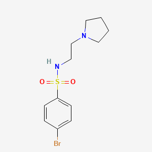 4-Bromo-N-(2-(pyrrolidin-1-yl)ethyl)benzenesulfonamide