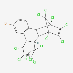 molecular formula C20H7BrCl12 B1623317 10-Bromo-1,2,3,4,5,6,7,8,13,13,14,14-dodecachloro-1,4,4a,4b,5,8,8a,12b-octahydro-1,4:5,8-dimethanotriphenylene CAS No. 80789-65-7