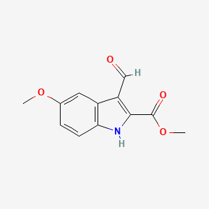 molecular formula C12H11NO4 B1623345 Methyl 3-formyl-5-methoxy-1H-indole-2-carboxylate CAS No. 885273-51-8