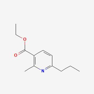 molecular formula C12H17NO2 B1623352 Ethyl 2-methyl-6-propylnicotinate CAS No. 38059-43-7