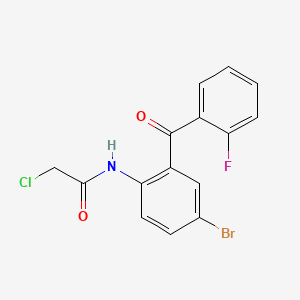 N-(4-Bromo-2-(2-fluorobenzoyl)phenyl)-2-chloroacetamide
