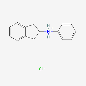 molecular formula C15H16ClN B1623368 (2,3-Dihydro-1H-inden-2-yl)(phenyl)ammonium chloride CAS No. 33237-73-9