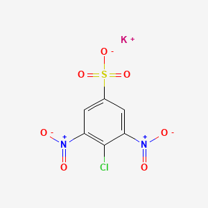 molecular formula C6H2ClKN2O7S B1623379 potassium 4-chloro-3,5-dinitrobenzenesulfonate CAS No. 38185-06-7