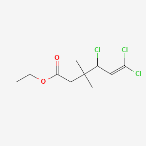 molecular formula C10H15Cl3O2 B1623384 3,3-二甲基-4,6,6-三氯-5-己烯酸乙酯 CAS No. 59897-92-6