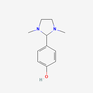 molecular formula C11H16N2O B1623398 Phenol, p-(1,3-dimethyl-2-imidazolidinyl)- CAS No. 83521-93-1