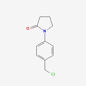 molecular formula C11H12ClNO B1623411 1-[4-(Chloromethyl)phenyl]pyrrolidin-2-one CAS No. 36152-29-1