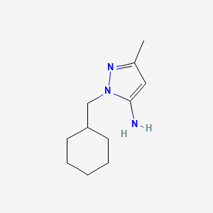 molecular formula C11H19N3 B1623412 2-Cyclohexylmethyl-5-methyl-2H-pyrazol-3-ylamine CAS No. 957507-55-0