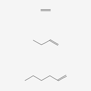 molecular formula C12H24 B1623434 but-1-ene;ethene;hex-1-ene CAS No. 60785-11-7