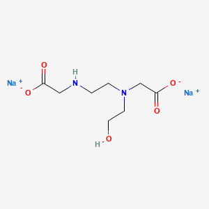 molecular formula C8H14N2Na2O5 B1623435 Glycine, N-(2-((carboxymethyl)amino)ethyl)-N-(2-hydroxyethyl)-, disodium salt CAS No. 62099-15-4