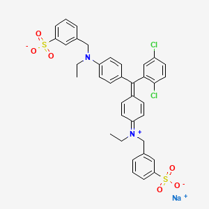 molecular formula C37H33Cl2N2NaO6S2 B1623437 C.I. Acid Green 15 CAS No. 6362-40-9