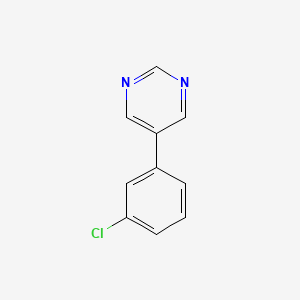 molecular formula C10H7ClN2 B1623453 5-(3-Chlorophenyl)pyrimidine CAS No. 74963-05-6