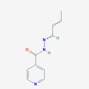 molecular formula C10H11N3O B1623476 N-(but-2-enylideneamino)pyridine-4-carboxamide CAS No. 7007-96-7