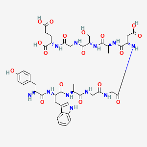 molecular formula C44H57N11O17 B1623485 delta Sleep-inducing peptide, N-tyr- CAS No. 65908-45-4