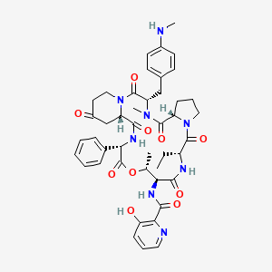 molecular formula C44H52N8O10 B1623488 Efepristin CAS No. 57206-54-9