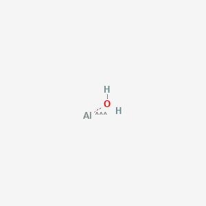 molecular formula AlH2O B1623493 Aluminum hydroxide (Al(OH)) CAS No. 20768-67-6