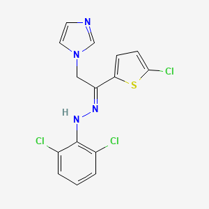 molecular formula C15H11Cl3N4S B1623494 Zinoconazole CAS No. 84697-21-2