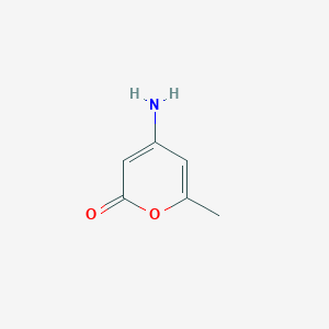 B162350 4-amino-6-methyl-2H-pyran-2-one CAS No. 132559-90-1