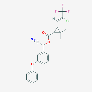 molecular formula C23H19ClF3NO3 B162358 Cyhalothrin CAS No. 68085-85-8